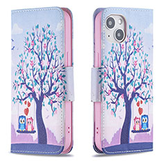 Coque Portefeuille Motif Fantaisie Livre Cuir Etui Clapet L07 pour Apple iPhone 14 Mixte