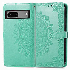 Coque Portefeuille Motif Fantaisie Livre Cuir Etui Clapet pour Google Pixel 7 5G Vert