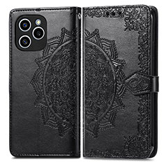 Coque Portefeuille Motif Fantaisie Livre Cuir Etui Clapet pour Huawei Honor 60 SE 5G Noir