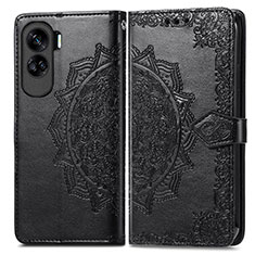 Coque Portefeuille Motif Fantaisie Livre Cuir Etui Clapet pour Huawei Honor 90 Lite 5G Noir