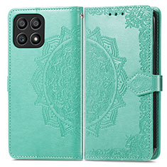 Coque Portefeuille Motif Fantaisie Livre Cuir Etui Clapet pour Huawei Honor X30i Vert