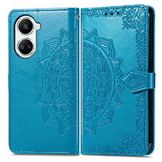 Coque Portefeuille Motif Fantaisie Livre Cuir Etui Clapet pour Huawei Nova 10 SE Bleu