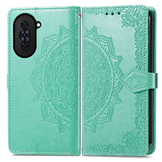 Coque Portefeuille Motif Fantaisie Livre Cuir Etui Clapet pour Huawei Nova 10 Vert