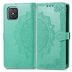 Coque Portefeuille Motif Fantaisie Livre Cuir Etui Clapet pour Huawei Nova 8 SE 4G Vert