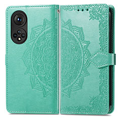 Coque Portefeuille Motif Fantaisie Livre Cuir Etui Clapet pour Huawei Nova 9 Pro Vert