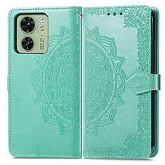 Coque Portefeuille Motif Fantaisie Livre Cuir Etui Clapet pour Motorola Moto Edge (2023) 5G Vert