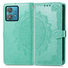 Coque Portefeuille Motif Fantaisie Livre Cuir Etui Clapet pour Motorola Moto Edge 40 Neo 5G Vert