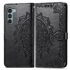 Coque Portefeuille Motif Fantaisie Livre Cuir Etui Clapet pour Motorola Moto Edge S30 5G Noir