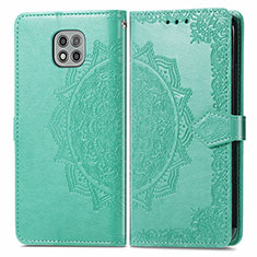 Coque Portefeuille Motif Fantaisie Livre Cuir Etui Clapet pour Motorola Moto G Power (2021) Vert