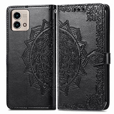 Coque Portefeuille Motif Fantaisie Livre Cuir Etui Clapet pour Motorola Moto G Stylus (2023) 4G Noir