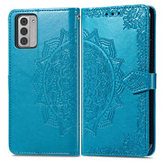 Coque Portefeuille Motif Fantaisie Livre Cuir Etui Clapet pour Nokia G310 5G Bleu