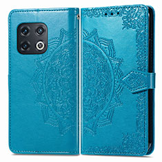 Coque Portefeuille Motif Fantaisie Livre Cuir Etui Clapet pour OnePlus 10 Pro 5G Bleu