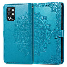 Coque Portefeuille Motif Fantaisie Livre Cuir Etui Clapet pour OnePlus 9R 5G Bleu