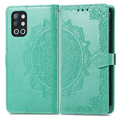 Coque Portefeuille Motif Fantaisie Livre Cuir Etui Clapet pour OnePlus 9R 5G Vert