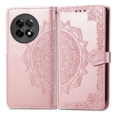 Coque Portefeuille Motif Fantaisie Livre Cuir Etui Clapet pour OnePlus Ace 2 5G Or Rose