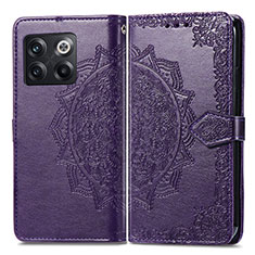 Coque Portefeuille Motif Fantaisie Livre Cuir Etui Clapet pour OnePlus Ace Pro 5G Violet