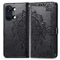 Coque Portefeuille Motif Fantaisie Livre Cuir Etui Clapet pour OnePlus Nord 3 5G Noir