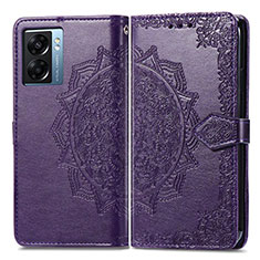 Coque Portefeuille Motif Fantaisie Livre Cuir Etui Clapet pour OnePlus Nord N300 5G Violet