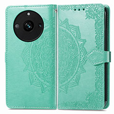 Coque Portefeuille Motif Fantaisie Livre Cuir Etui Clapet pour Realme 11 Pro 5G Vert