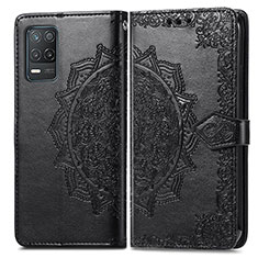 Coque Portefeuille Motif Fantaisie Livre Cuir Etui Clapet pour Realme 8 5G Noir