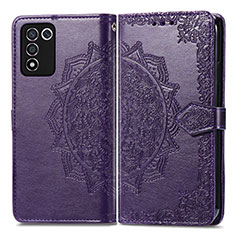 Coque Portefeuille Motif Fantaisie Livre Cuir Etui Clapet pour Realme 9 SE 5G Violet