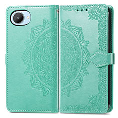 Coque Portefeuille Motif Fantaisie Livre Cuir Etui Clapet pour Realme C30 Vert