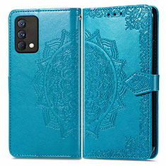 Coque Portefeuille Motif Fantaisie Livre Cuir Etui Clapet pour Realme GT Master 5G Bleu