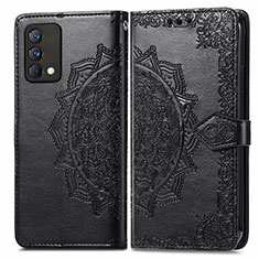 Coque Portefeuille Motif Fantaisie Livre Cuir Etui Clapet pour Realme GT Master 5G Noir