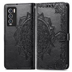 Coque Portefeuille Motif Fantaisie Livre Cuir Etui Clapet pour Realme GT Master Explorer 5G Noir