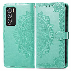 Coque Portefeuille Motif Fantaisie Livre Cuir Etui Clapet pour Realme GT Master Explorer 5G Vert