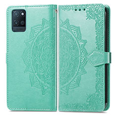 Coque Portefeuille Motif Fantaisie Livre Cuir Etui Clapet pour Realme V11s 5G Vert