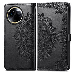 Coque Portefeuille Motif Fantaisie Livre Cuir Etui Clapet pour Realme V50 5G Noir