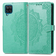 Coque Portefeuille Motif Fantaisie Livre Cuir Etui Clapet pour Samsung Galaxy A12 5G Vert