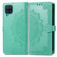 Coque Portefeuille Motif Fantaisie Livre Cuir Etui Clapet pour Samsung Galaxy A22 4G Vert