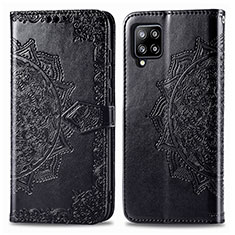 Coque Portefeuille Motif Fantaisie Livre Cuir Etui Clapet pour Samsung Galaxy A42 5G Noir