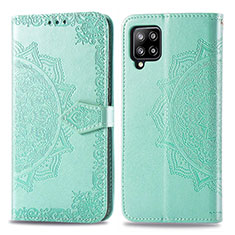 Coque Portefeuille Motif Fantaisie Livre Cuir Etui Clapet pour Samsung Galaxy A42 5G Vert