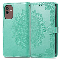 Coque Portefeuille Motif Fantaisie Livre Cuir Etui Clapet pour Samsung Galaxy M13 5G Vert