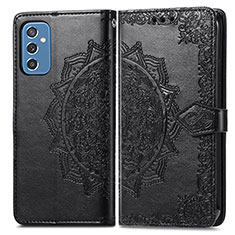 Coque Portefeuille Motif Fantaisie Livre Cuir Etui Clapet pour Samsung Galaxy M52 5G Noir