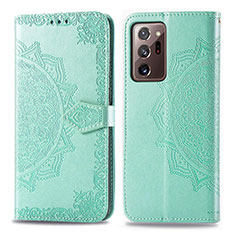 Coque Portefeuille Motif Fantaisie Livre Cuir Etui Clapet pour Samsung Galaxy Note 20 Ultra 5G Vert