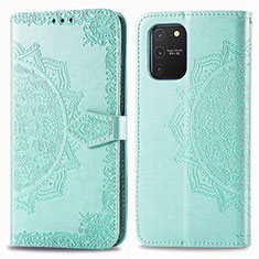 Coque Portefeuille Motif Fantaisie Livre Cuir Etui Clapet pour Samsung Galaxy S10 Lite Vert