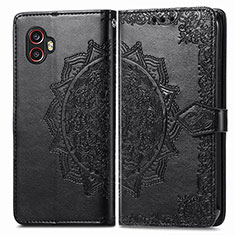 Coque Portefeuille Motif Fantaisie Livre Cuir Etui Clapet pour Samsung Galaxy XCover 6 Pro 5G Noir