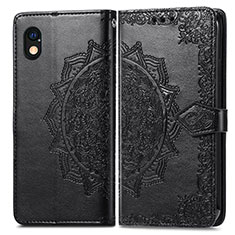 Coque Portefeuille Motif Fantaisie Livre Cuir Etui Clapet pour Sony Xperia Ace III Noir