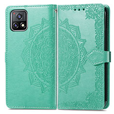 Coque Portefeuille Motif Fantaisie Livre Cuir Etui Clapet pour Vivo iQOO U3 5G Vert