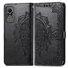 Coque Portefeuille Motif Fantaisie Livre Cuir Etui Clapet pour Xiaomi Civi 1S 5G Noir