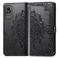 Coque Portefeuille Motif Fantaisie Livre Cuir Etui Clapet pour Xiaomi Civi 5G Noir