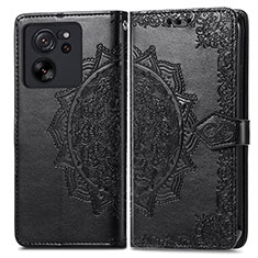 Coque Portefeuille Motif Fantaisie Livre Cuir Etui Clapet pour Xiaomi Mi 13T Pro 5G Noir