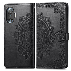 Coque Portefeuille Motif Fantaisie Livre Cuir Etui Clapet pour Xiaomi Poco F3 GT 5G Noir