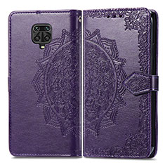 Coque Portefeuille Motif Fantaisie Livre Cuir Etui Clapet pour Xiaomi Poco M2 Pro Violet