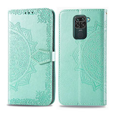 Coque Portefeuille Motif Fantaisie Livre Cuir Etui Clapet pour Xiaomi Redmi 10X 4G Vert