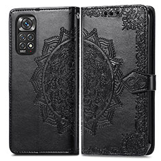 Coque Portefeuille Motif Fantaisie Livre Cuir Etui Clapet pour Xiaomi Redmi Note 11 Pro 5G Noir